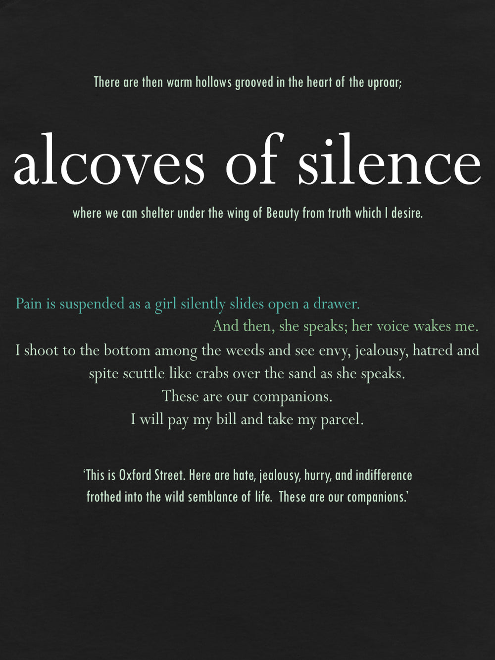 WOOLF The Waves - Alcoves of Silence