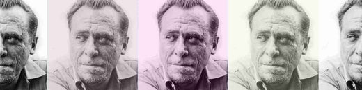 5 Bukowski heads in different hues