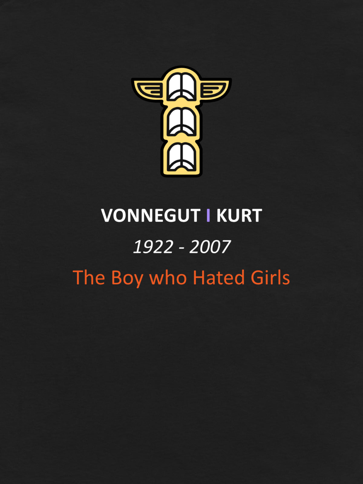 VONNEGUT The Boy who Hated Girls - Guilt