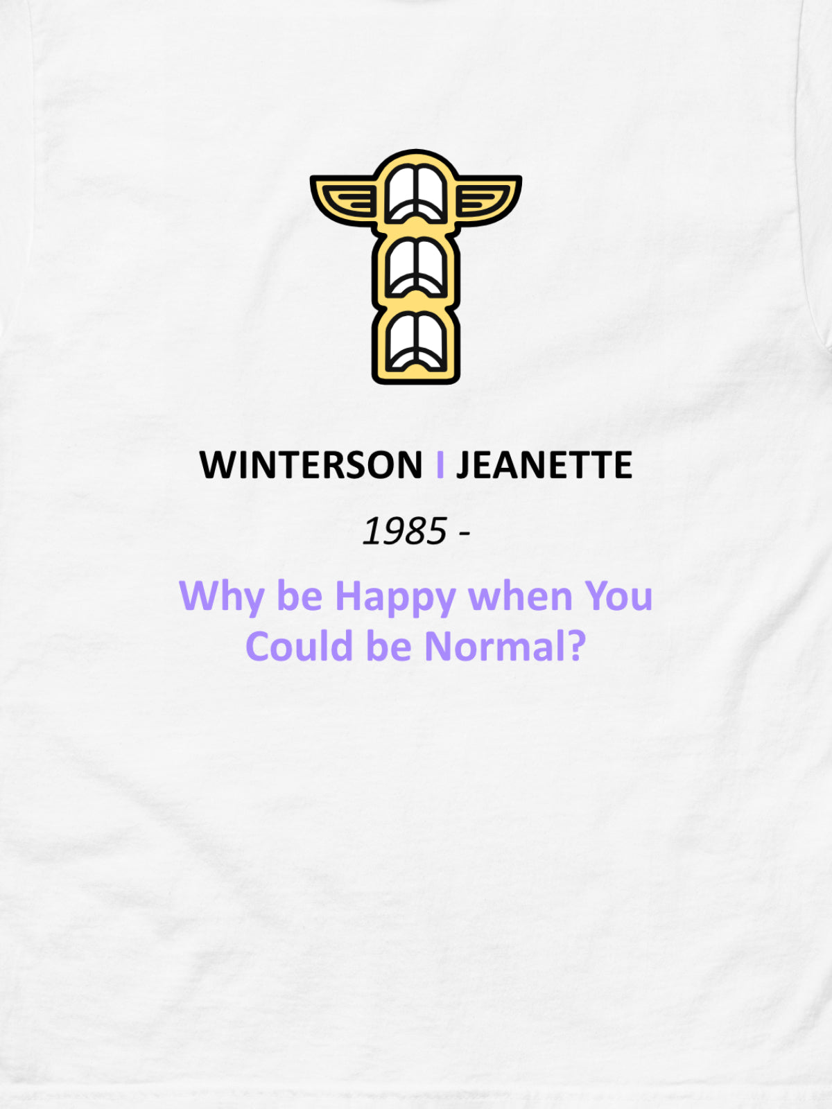 WINTERSON Why be Happy when you could be Normal?